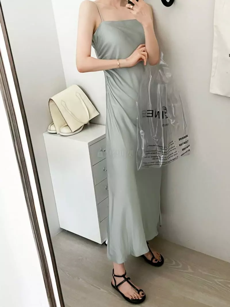 Dailyjud - Korean Women Fashion - #momslook - Slip Long One-piece - 2
