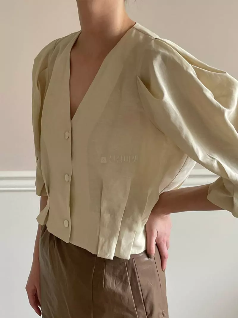 Dailyjud - Korean Women Fashion - #momslook - V Blouse