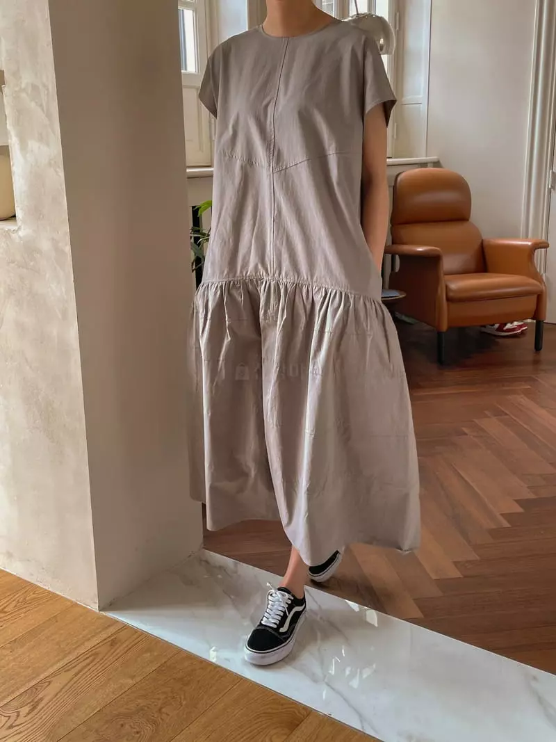 Dailyjud - Korean Women Fashion - #momslook - Cotton Sleeveless One-piece - 3