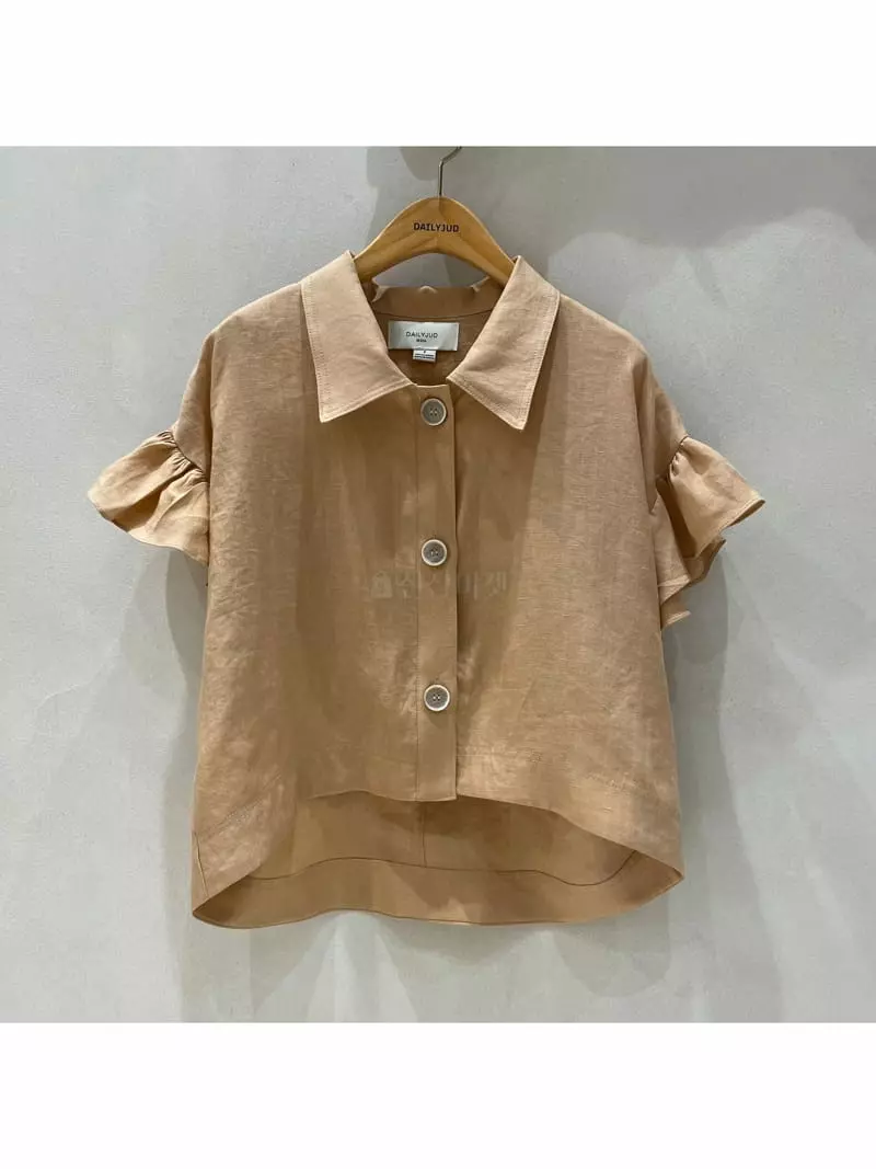 Dailyjud - Korean Women Fashion - #momslook - Sleeveless Shirring Jacket - 2