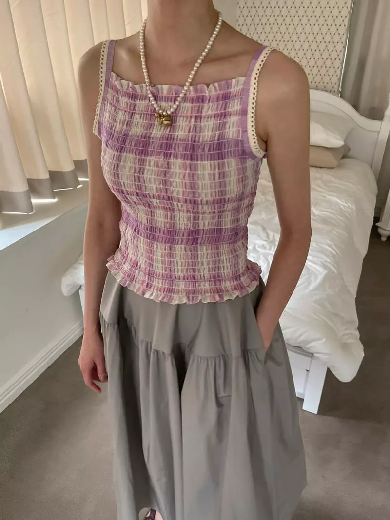Dailyjud - Korean Women Fashion - #restrostyle - Smocked Banding Top