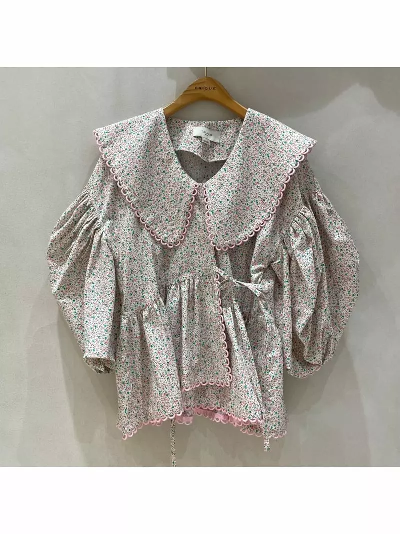 Dailyjud - Korean Women Fashion - #romanticstyle - Flower Kikha Blouse - 5