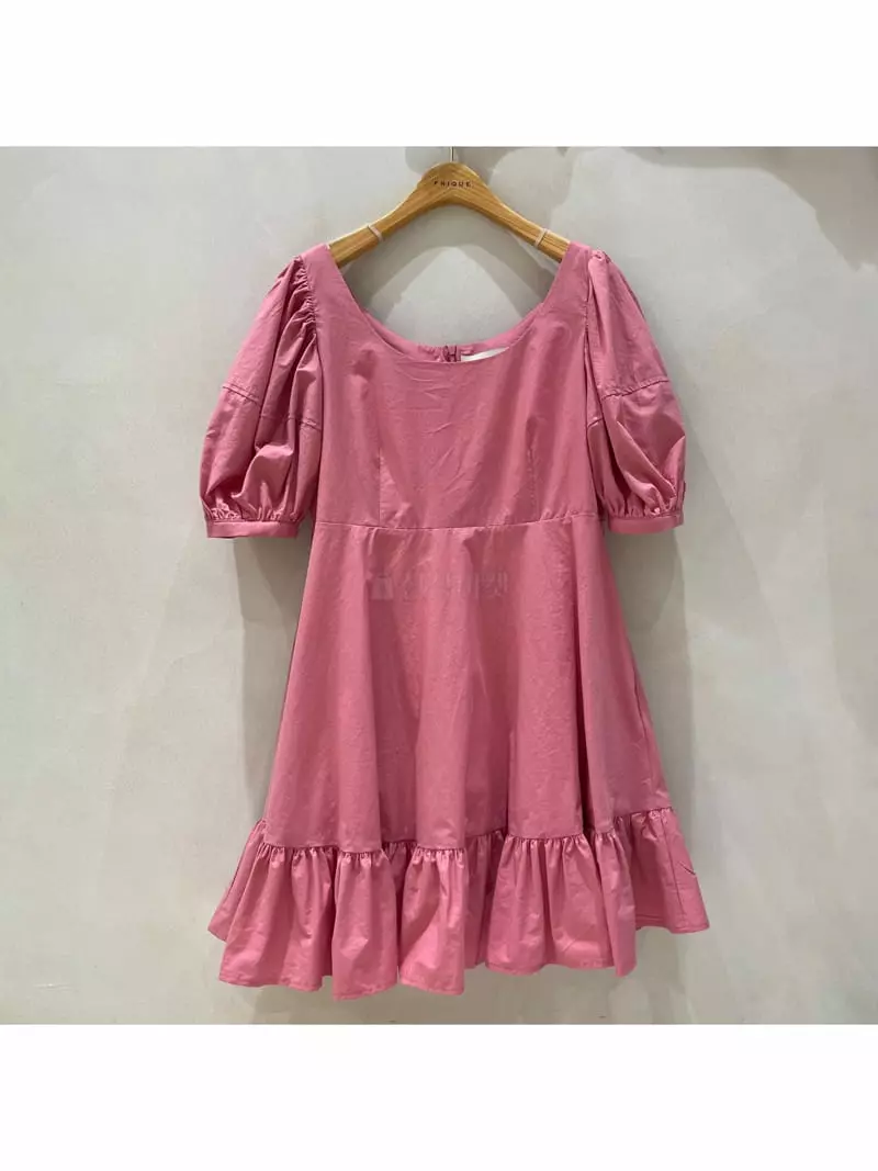 Dailyjud - Korean Women Fashion - #romanticstyle - Puff Shirring One-piece