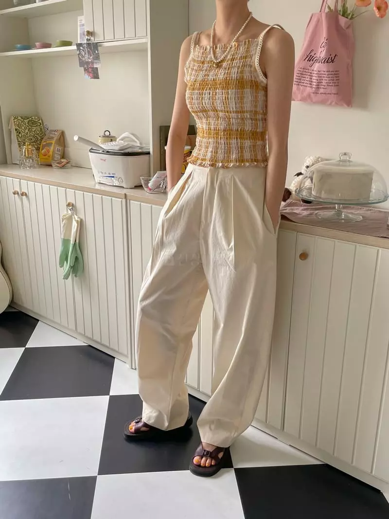 Dailyjud - Korean Women Fashion - #shopsmall - Smocked Banding Top - 3