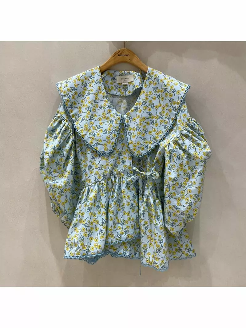 Dailyjud - Korean Women Fashion - #shopsmall - Flower Kikha Blouse - 6