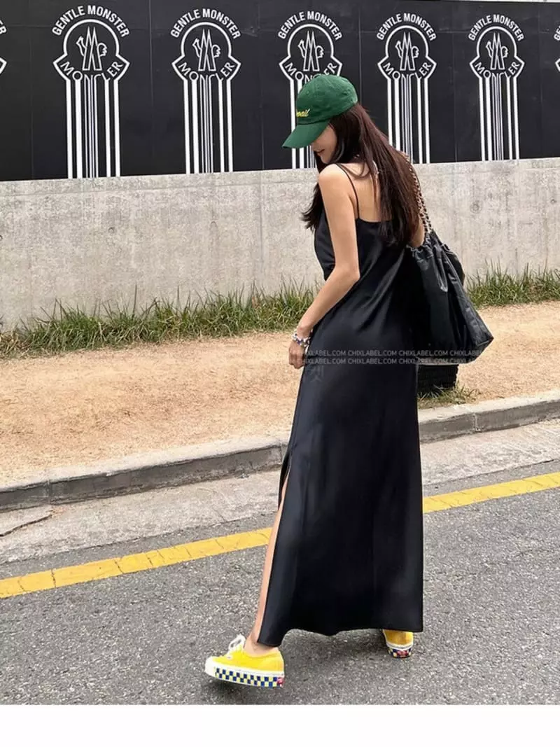 Dailyjud - Korean Women Fashion - #womensfashion - Slip Long One-piece - 4