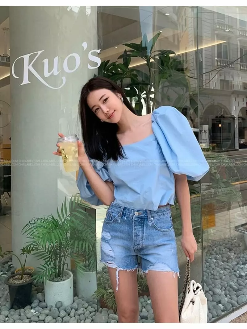 Dailyjud - Korean Women Fashion - #womensfashion - Frin Off Blouse