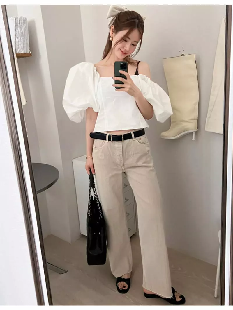 Dailyjud - Korean Women Fashion - #womensfashion - Frin Off Blouse - 3