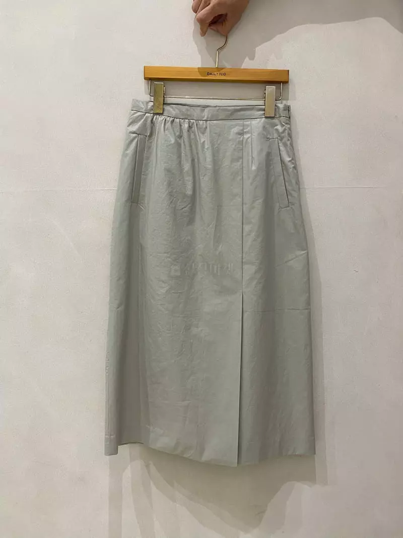Dailyjud - Korean Women Fashion - #womensfashion - Coating Wrap Skirt - 3