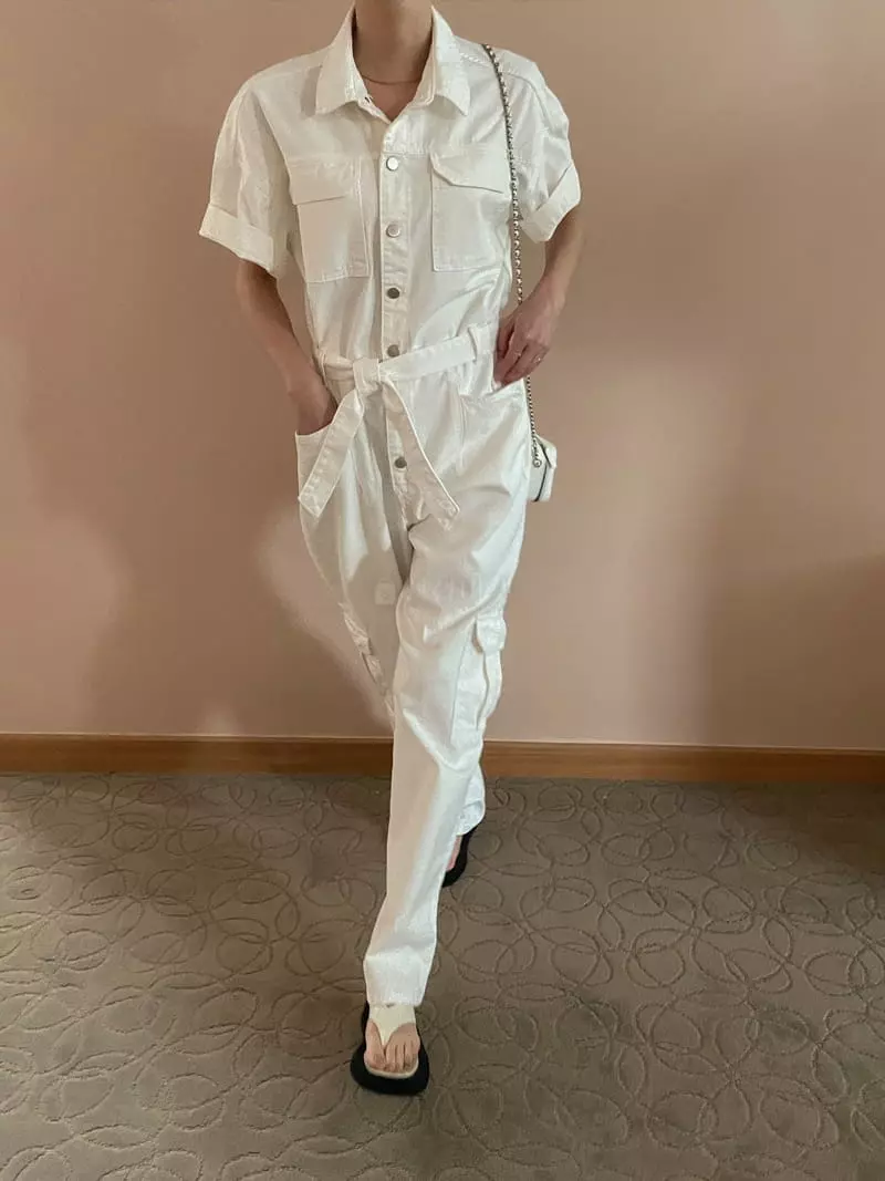 Dailyjud - Korean Women Fashion - #womensfashion - Cargo Jumpsuit - 2