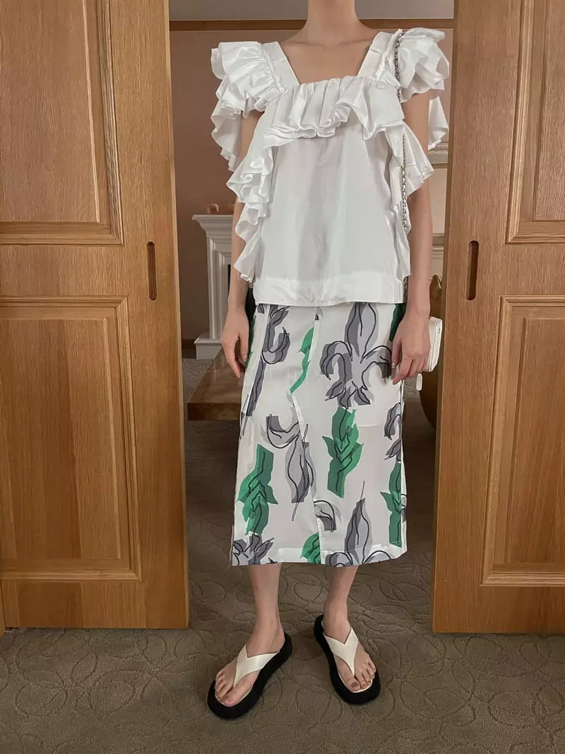 Dailyjud - Korean Women Fashion - #womensfashion - Jullian Paint Skirt - 2