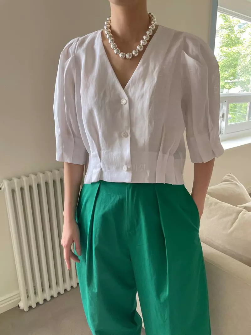 Dailyjud - Korean Women Fashion - #womensfashion - V Blouse - 2