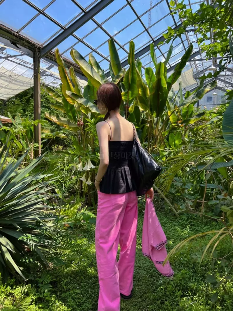 Dailyjud - Korean Women Fashion - #momslook - Neon Wide Jeans - 4