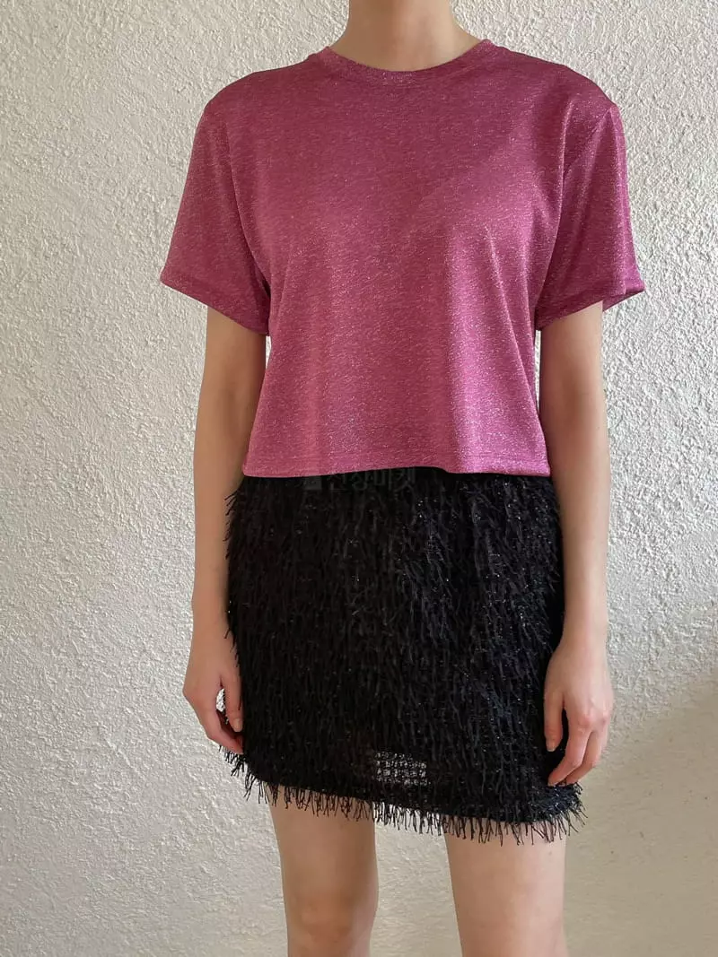 Dailyjud - Korean Women Fashion - #womensfashion - Gliter Tee - 2