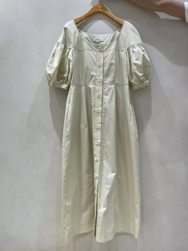 Dailyjud - Korean Women Fashion - #womensfashion - Isa Button Long One-piece - 5