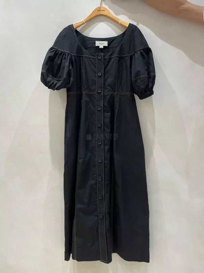 Dailyjud - Korean Women Fashion - #womensfashion - Isa Button Long One-piece - 7
