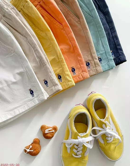 Dsaint - Korean Children Fashion - #Kfashion4kids - Mini Bear Span Shorts - 5