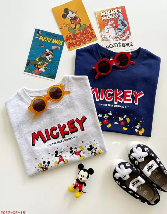 Dsaint - Korean Children Fashion - #kidsshorts - Four Mickey Tee - 3