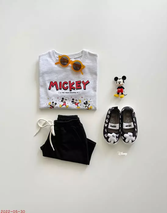 Dsaint - Korean Children Fashion - #kidsshorts - Four Mickey Tee - 4