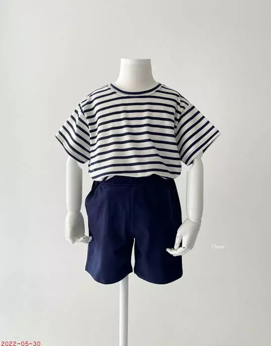 Dsaint - Korean Children Fashion - #minifashionista - Marine Top Bottom Set - 6