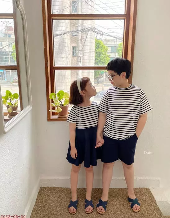 Dsaint - Korean Children Fashion - #stylishchildhood - Marine Top Bottom Set - 10
