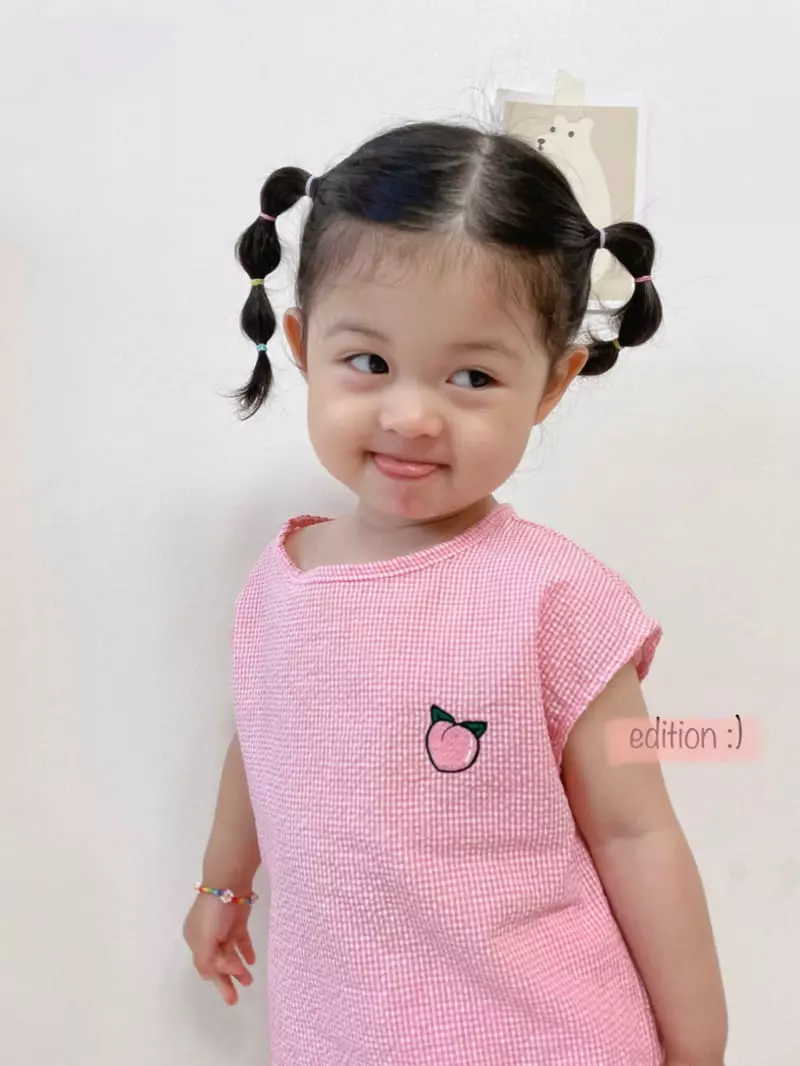 Edition - Korean Children Fashion - #Kfashion4kids - Fruit Jijimi Top Bottom Set - 7
