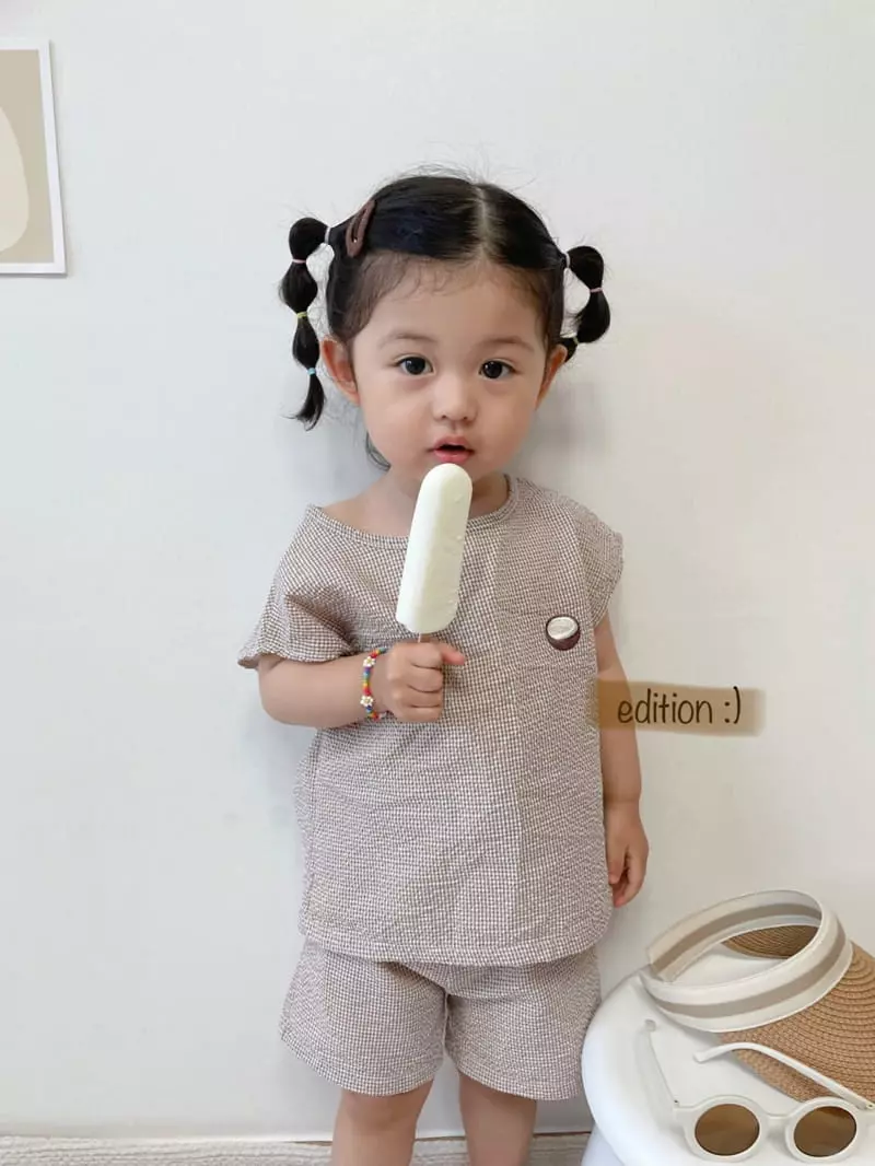Edition - Korean Children Fashion - #discoveringself - Fruit Jijimi Top Bottom Set - 2