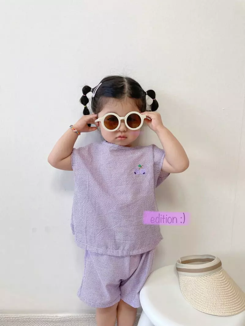 Edition - Korean Children Fashion - #fashionkids - Fruit Jijimi Top Bottom Set - 4