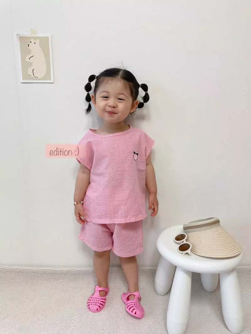 Edition - Korean Children Fashion - #minifashionista - Fruit Jijimi Top Bottom Set - 10