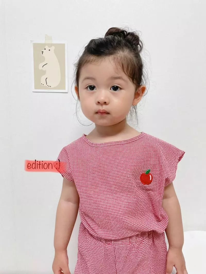 Edition - Korean Children Fashion - #prettylittlegirls - Fruit Jijimi Top Bottom Set - 11