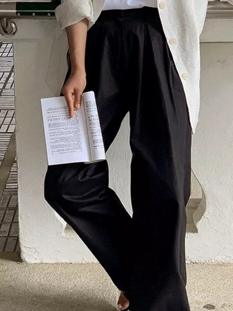 Enten - Korean Women Fashion - #momslook - Baguette Pants - 2
