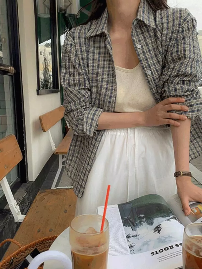 Enten - Korean Women Fashion - #womensfashion - Cheda Shirt - 4