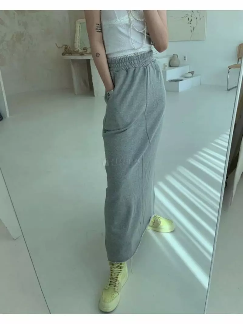 Enten - Korean Women Fashion - #restrostyle - Daggi Skirt - 3