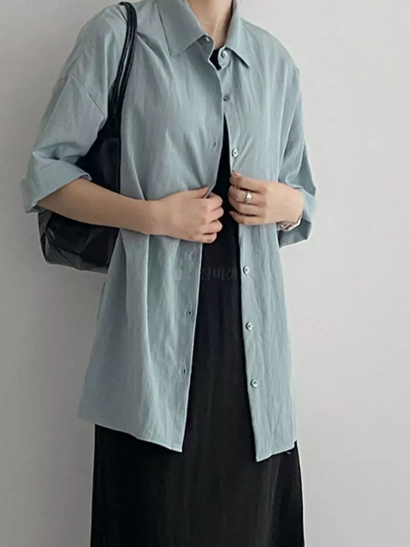 Enten - Korean Women Fashion - #romanticstyle - Egg Shirt