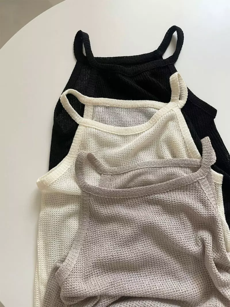 Enten - Korean Women Fashion - #thatsdarling - Nature Sleeveless - 4