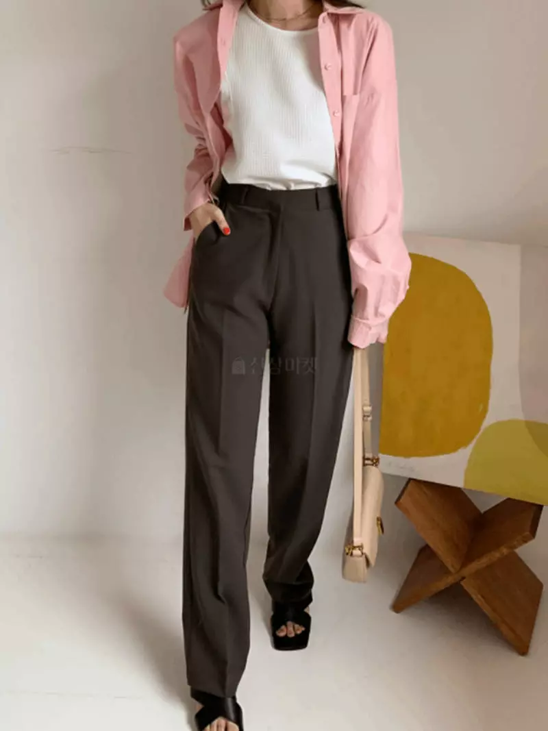 Enten - Korean Women Fashion - #vintagekidsstyle - Olive Pants - 2