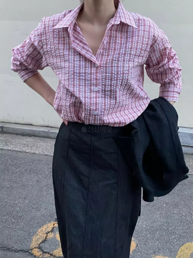 Enten - Korean Women Fashion - #womensfashion - Cheda Shirt