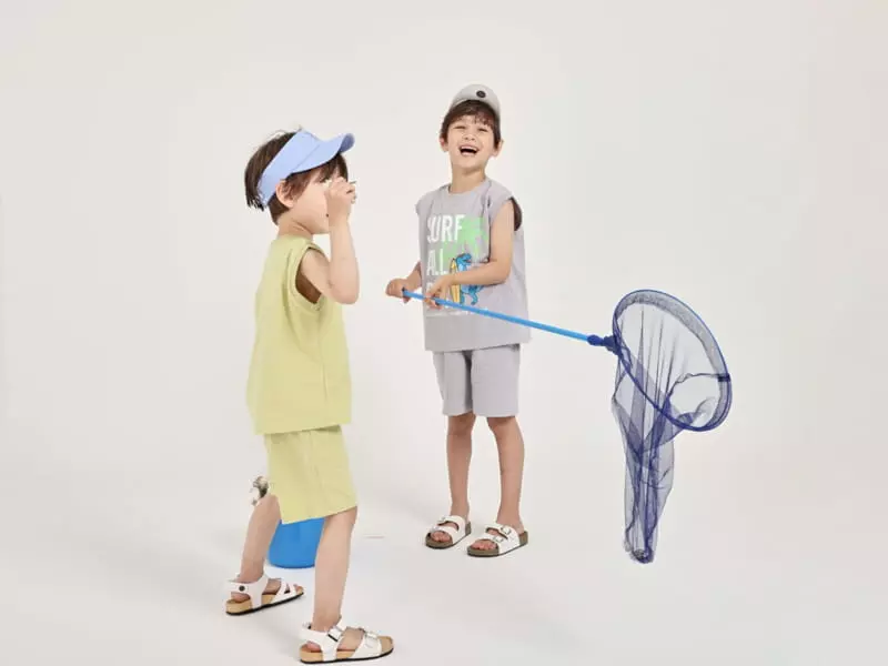 Fashion King - Korean Children Fashion - #discoveringself - Surf Day Sleeveless Bottom Set - 9