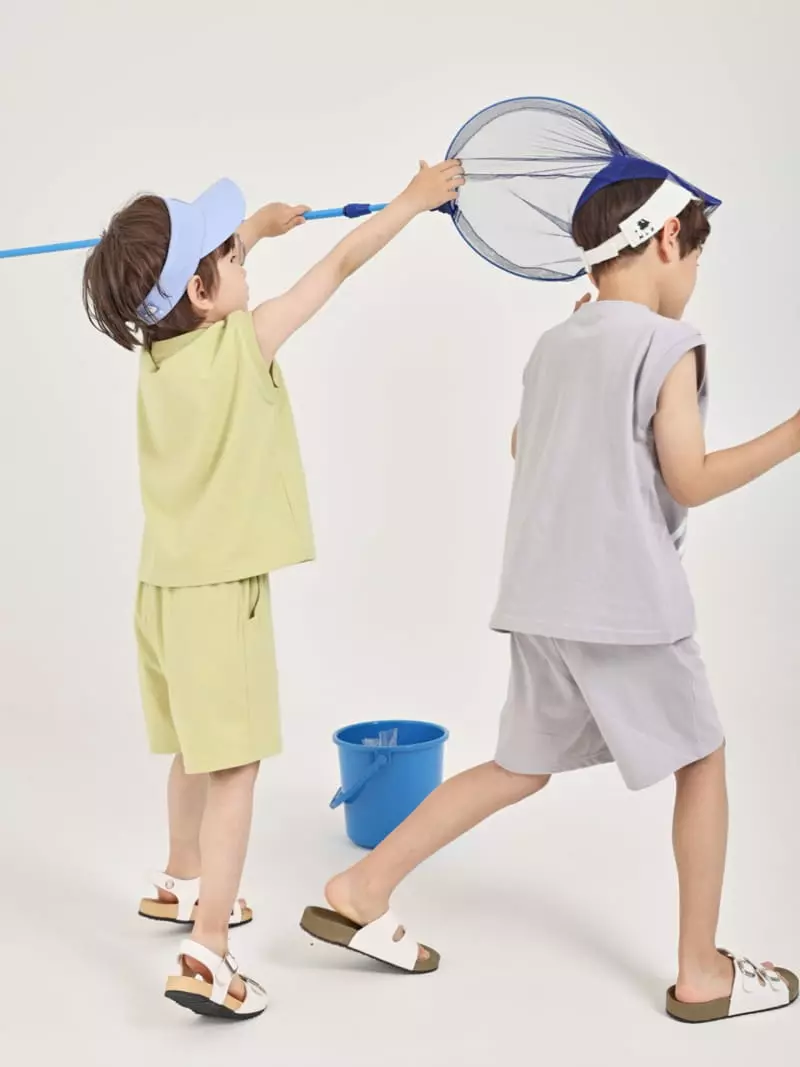 Fashion King - Korean Children Fashion - #fashionkids - Surf Day Sleeveless Bottom Set - 10