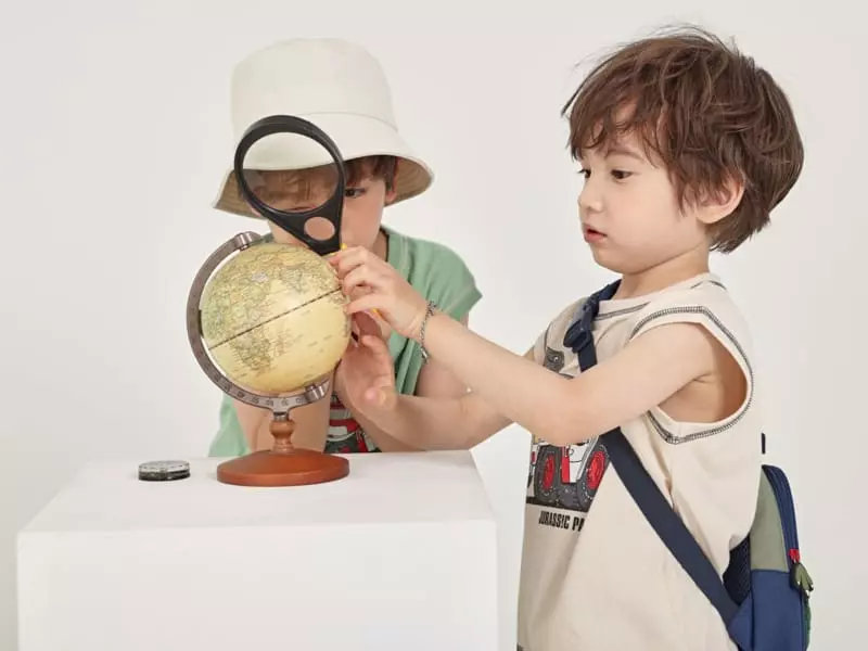 Fashion King - Korean Children Fashion - #prettylittlegirls - Jurassic Sleeveless Top Bottom Set