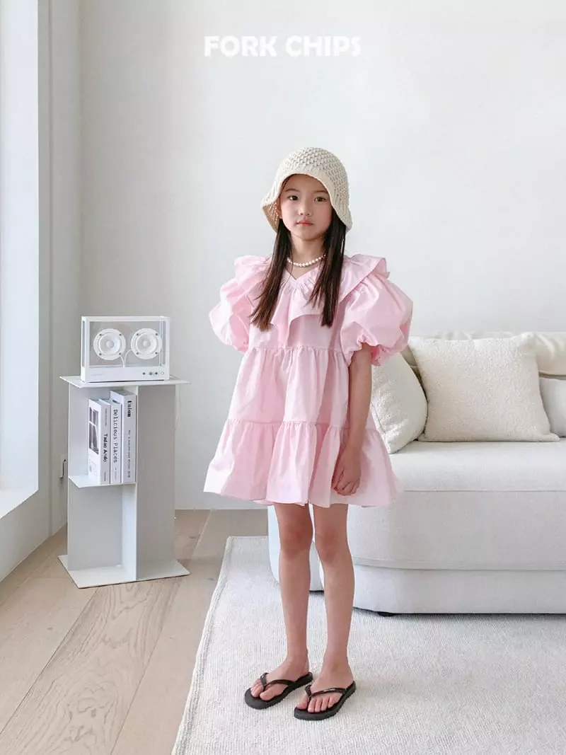 Fork Chips - Korean Children Fashion - #Kfashion4kids - French One-piece - 5