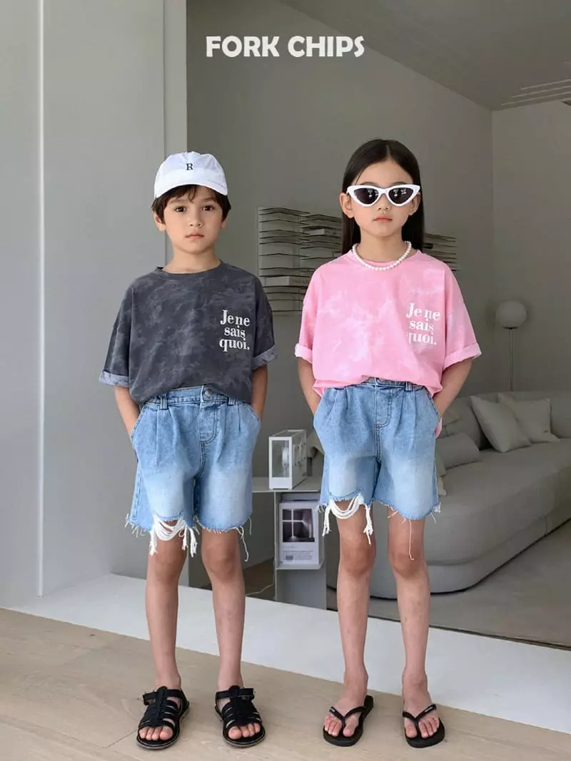 Fork Chips - Korean Children Fashion - #Kfashion4kids - Jeje Water Paint Tee - 3