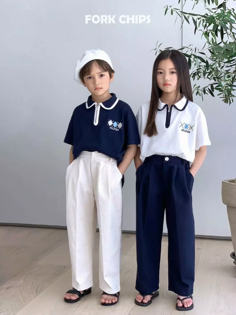 Fork Chips - Korean Children Fashion - #Kfashion4kids - Polson Tee