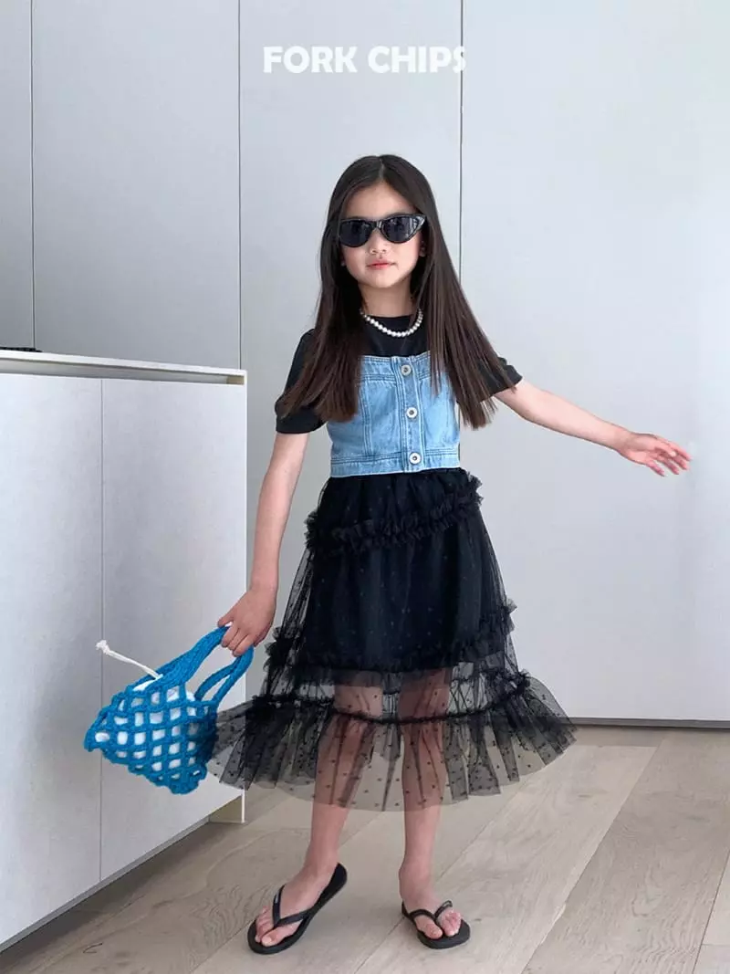Fork Chips - Korean Children Fashion - #Kfashion4kids - Waltz Skirt - 10