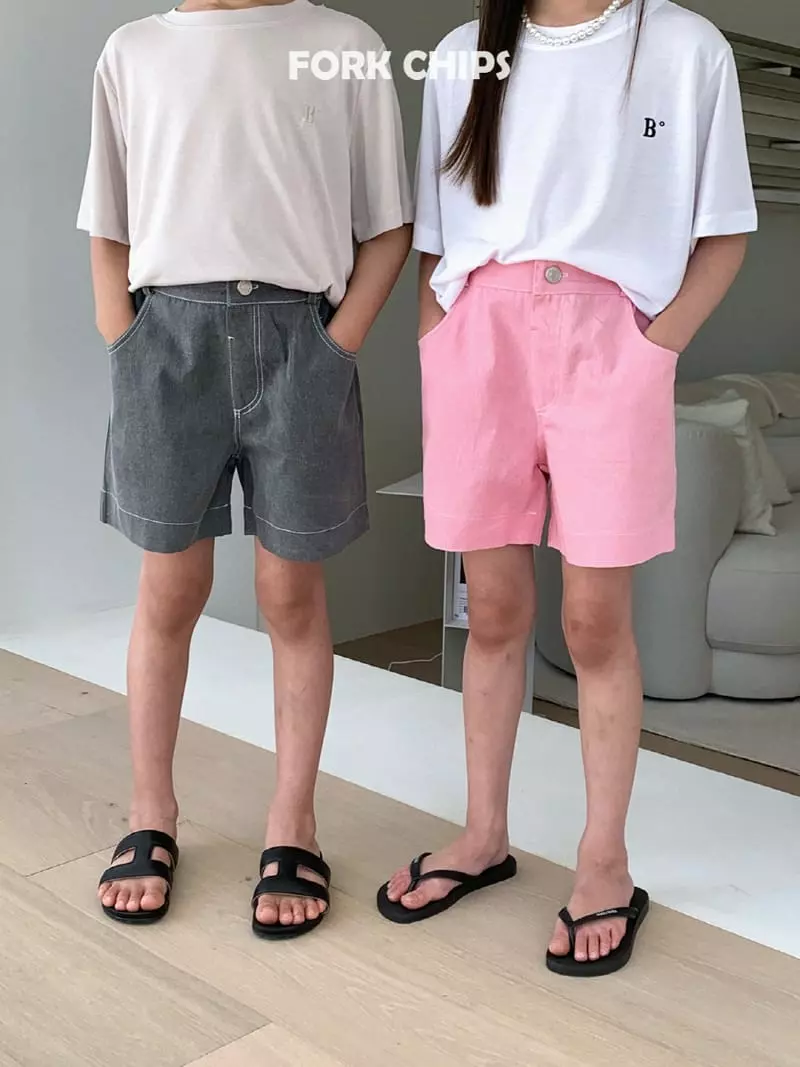Fork Chips - Korean Children Fashion - #childofig - Herry Pigment Shorts