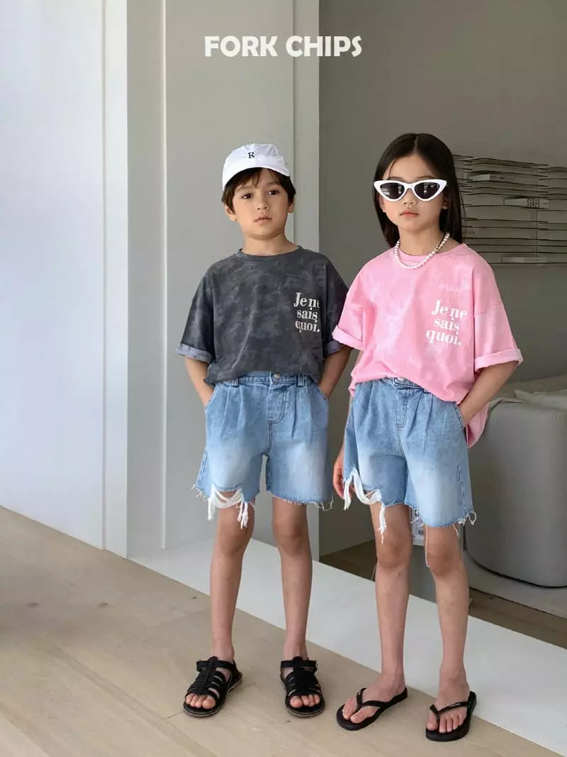 Fork Chips - Korean Children Fashion - #childrensboutique - Jeje Water Paint Tee - 12