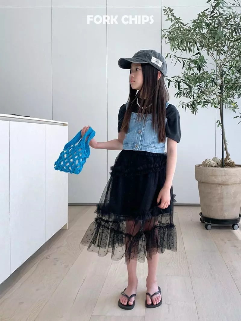 Fork Chips - Korean Children Fashion - #childrensboutique - Waltz Skirt - 4