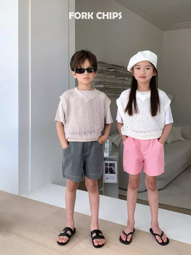 Fork Chips - Korean Children Fashion - #designkidswear - Herry Pigment Shorts - 3