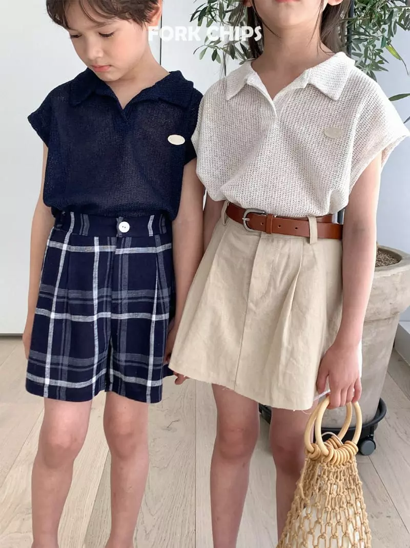 Fork Chips - Korean Children Fashion - #discoveringself - Coconut Sleeveless - 11