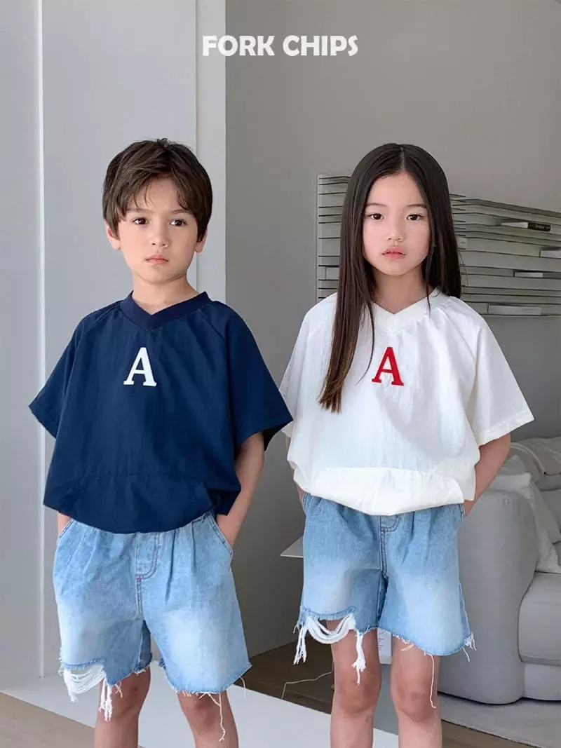 Fork Chips - Korean Children Fashion - #discoveringself - Abec Pocket Tee - 10